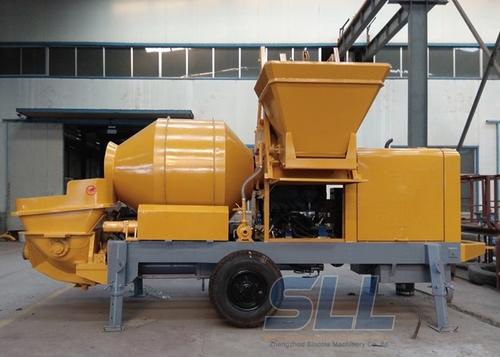 concrete mixer with hose