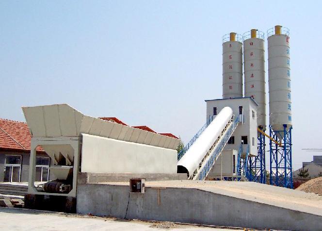 stationary concrete mixing plant for sale