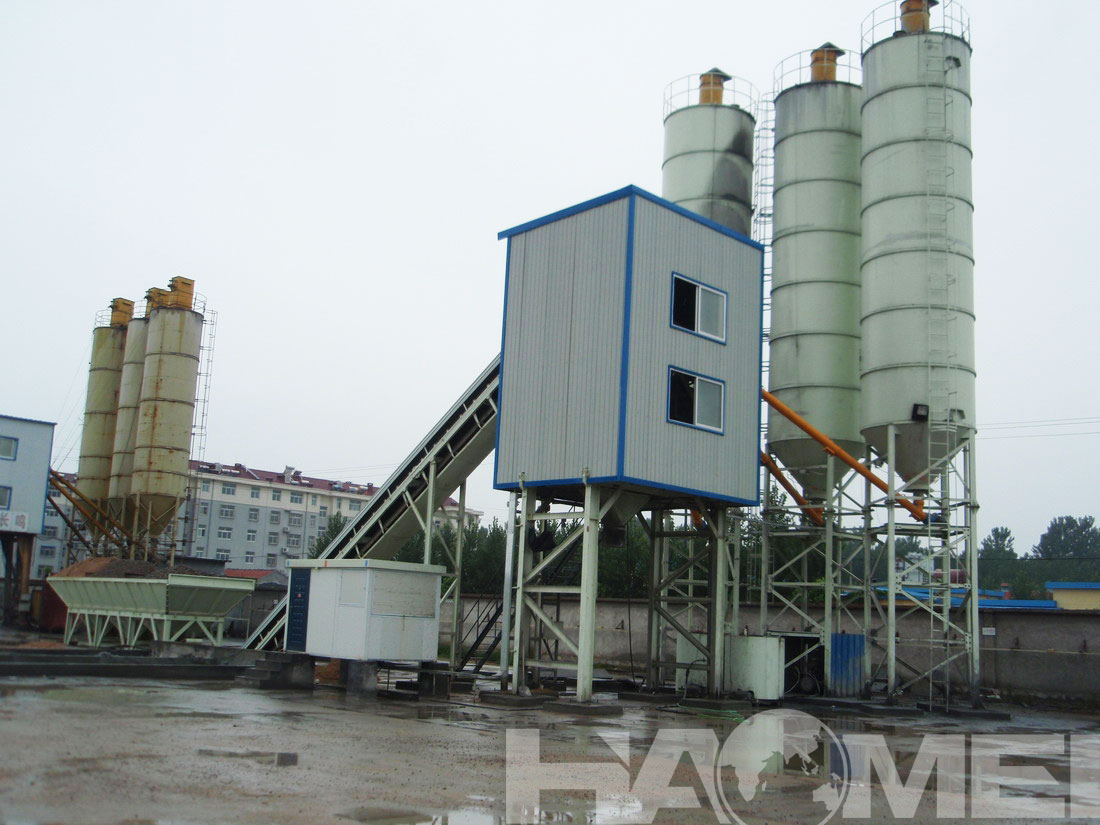 industrial concrete mixing plant