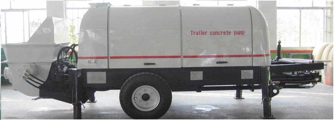 Professional Production Trailer Concrete Diesel Portable Pump