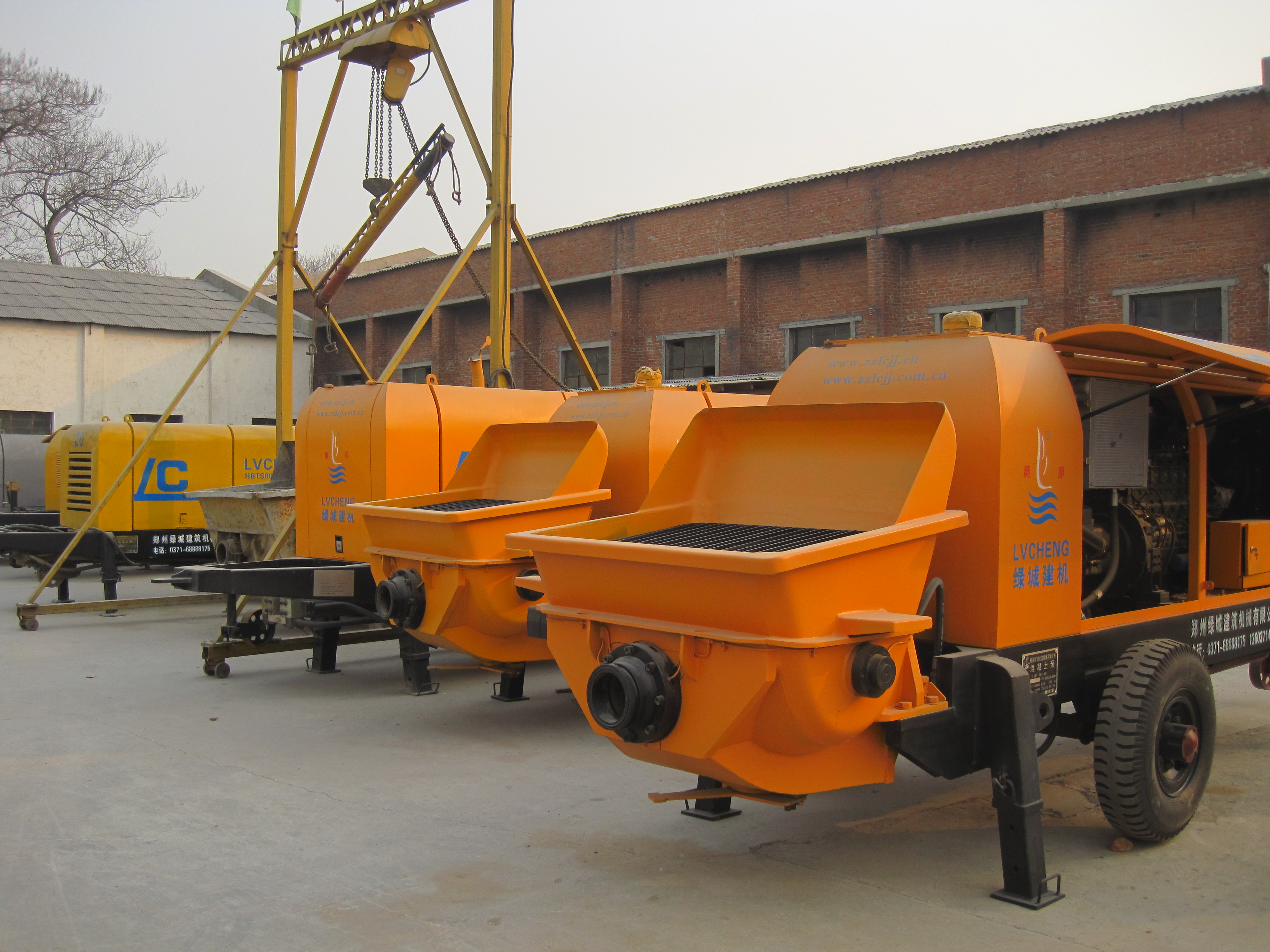 Customizable Trailer Concrete Diesel Portable Pump