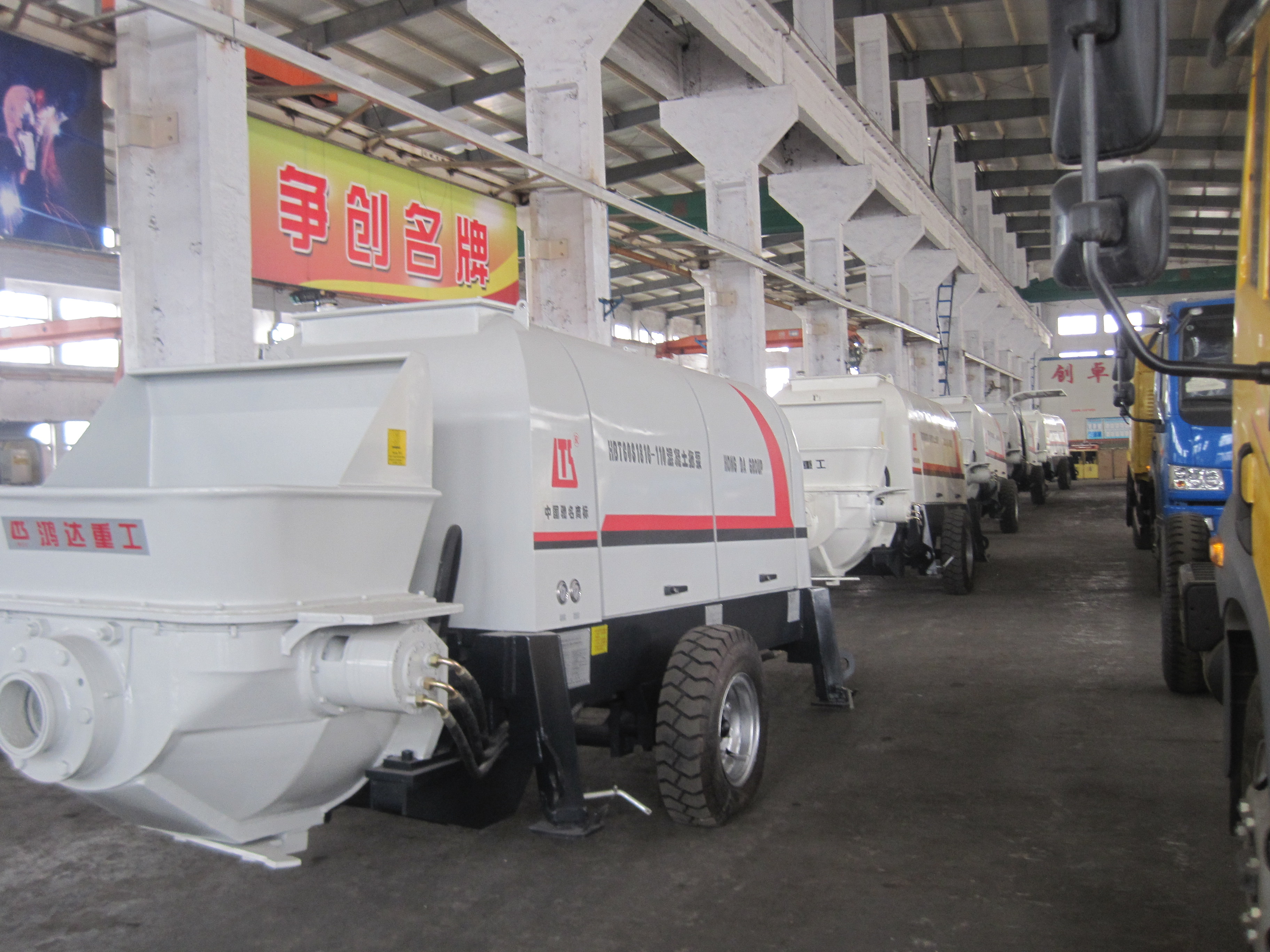 Factory Outlet Store Trailer Concrete Pump Diesel Concrete Pump