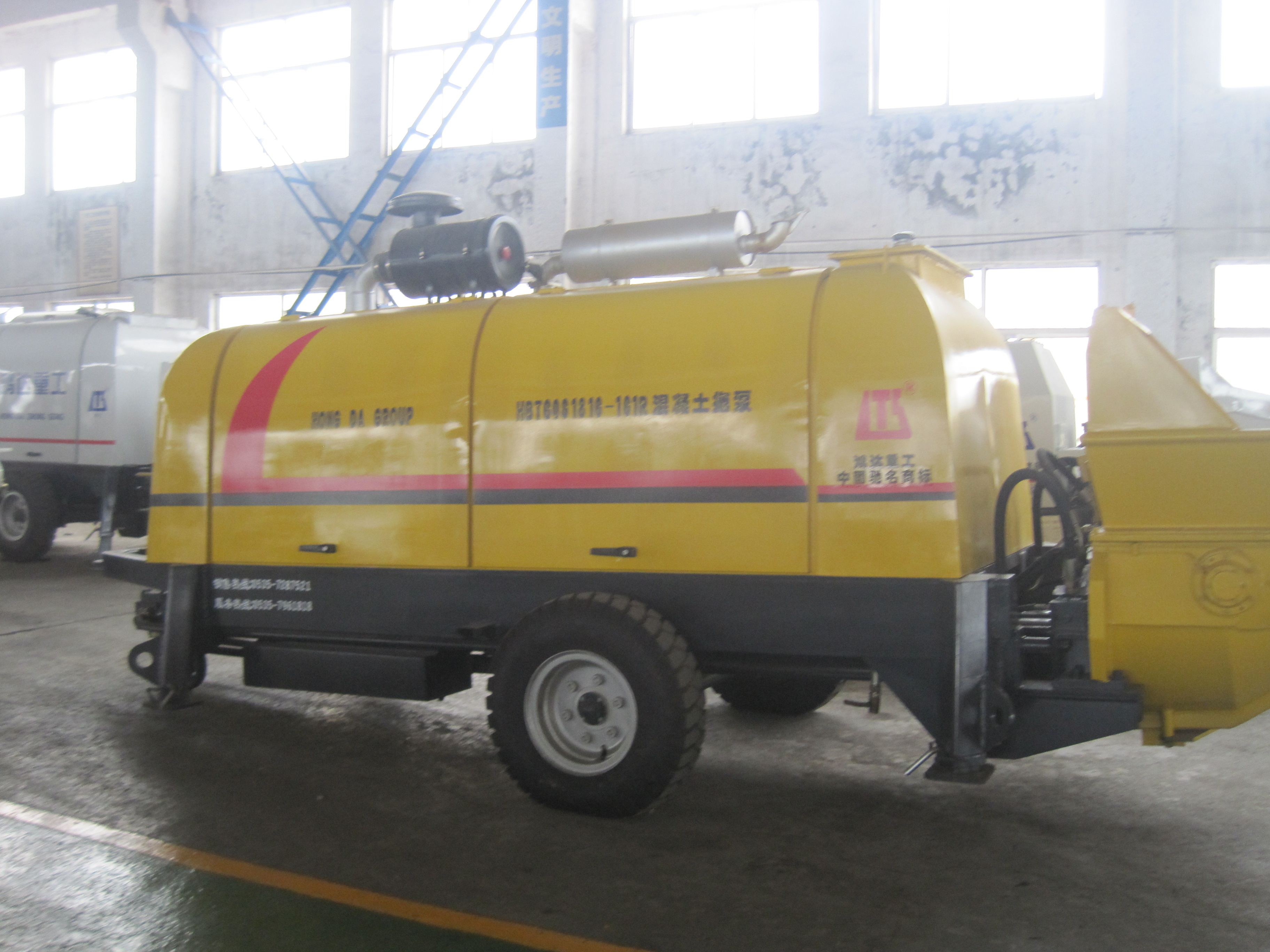 trailer pump concrete