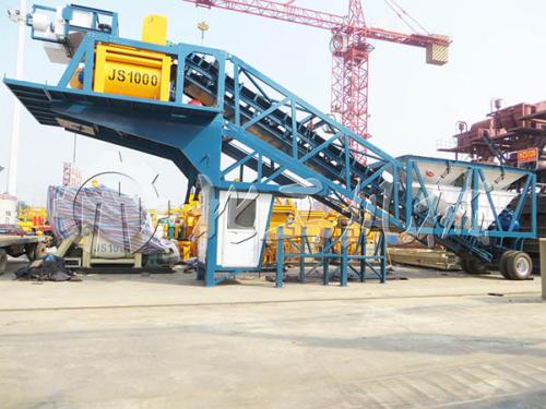 mobile concrete batching plant capacity