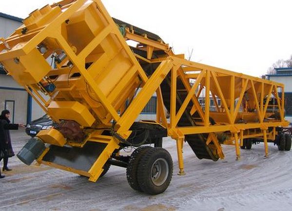 Factory Direct Supply Mobile Concrete Batching/Mixing Station Yhzs75 (75m3/h)