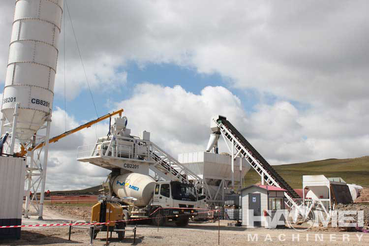 used mobile concrete batching plant for sale