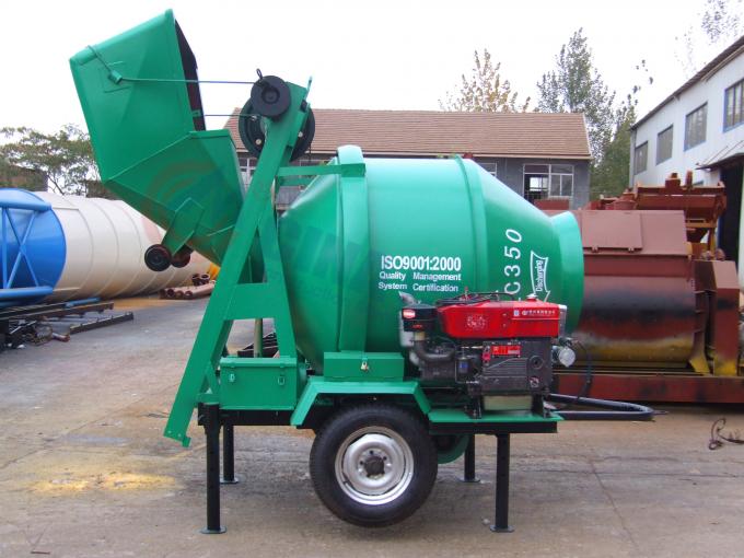 JZR350 Diesel Cement Mixer , Automatic Small Cement Mixer