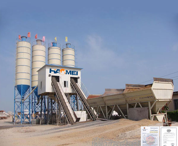 Belt stationary Conveyor Batching Plant 