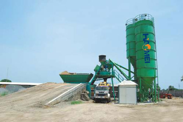 Central Mix Stationary Concrete Plant 