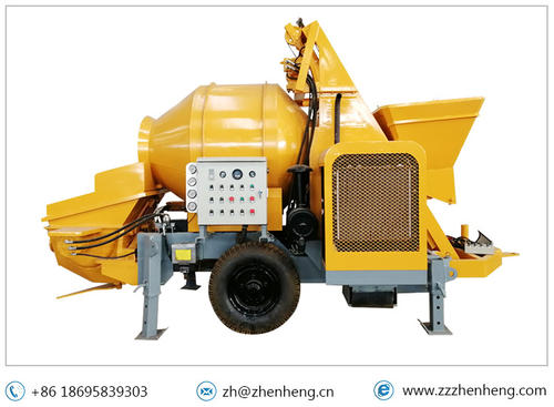 concrete mixer with pump 