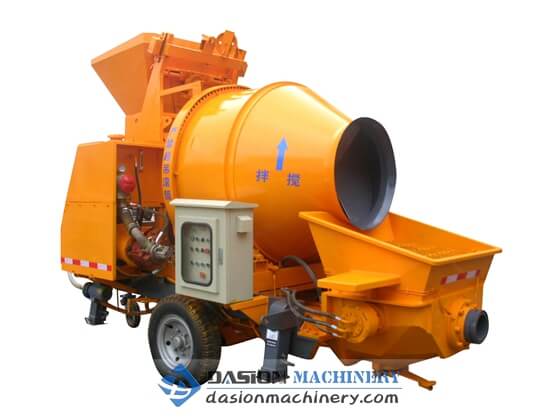 C3 concrete mixer pump for roof project 