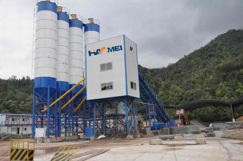 continuous concrete mixing plant 