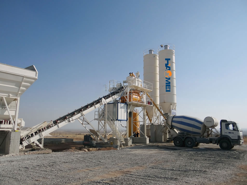 a concrete mixing plant 