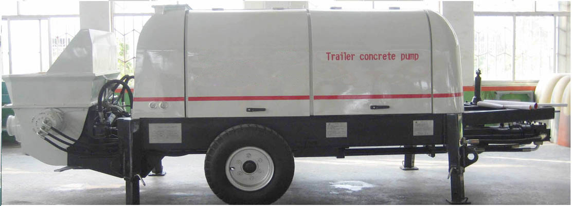 Professional Production Trailer Concrete Diesel Portable Pump 