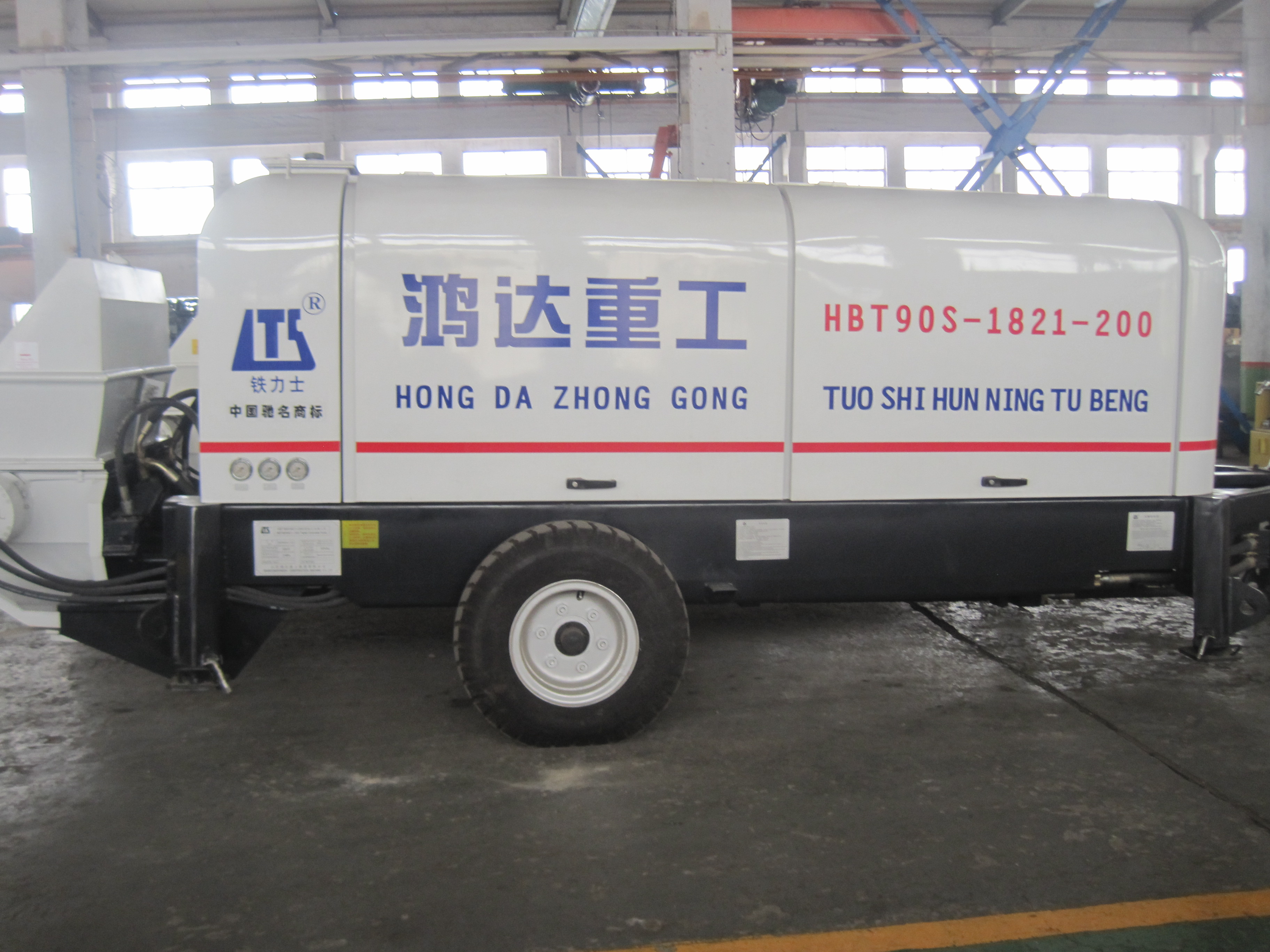 Professional Production Small Trailer Mounted Diesel Concrete Pump 