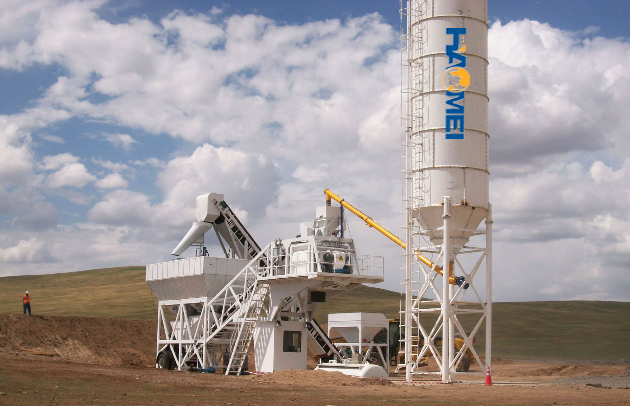 mobile asphalt batch mix plant 