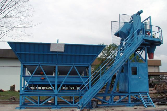 Professional Wholesale Mobile Concrete Batching/Mixing Station Yhzs75 (75m3/h) 