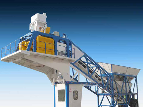 Professional Production Mobile High-Efficiency Yhzs75 Cement Concrete Mixing Plant 