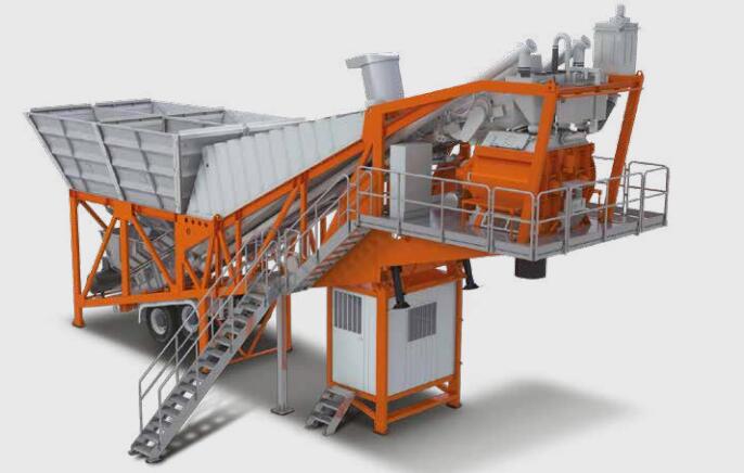 Made in China Mobile High-Efficiency Yhzs75 Cement Concrete Mixing Plant 