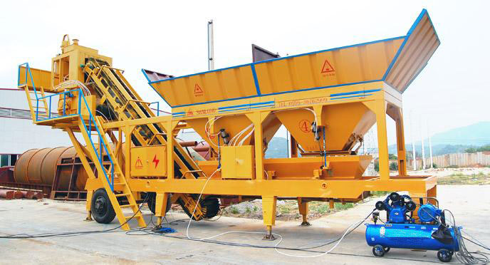 type mobile concrete batching plant 