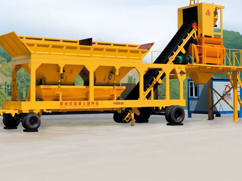 Experienced Mobile Concrete Batching/Mixing Station Yhzs75 (75m3/h) 